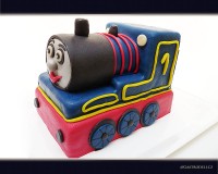 Marcipánový modelovaný 3D dort.